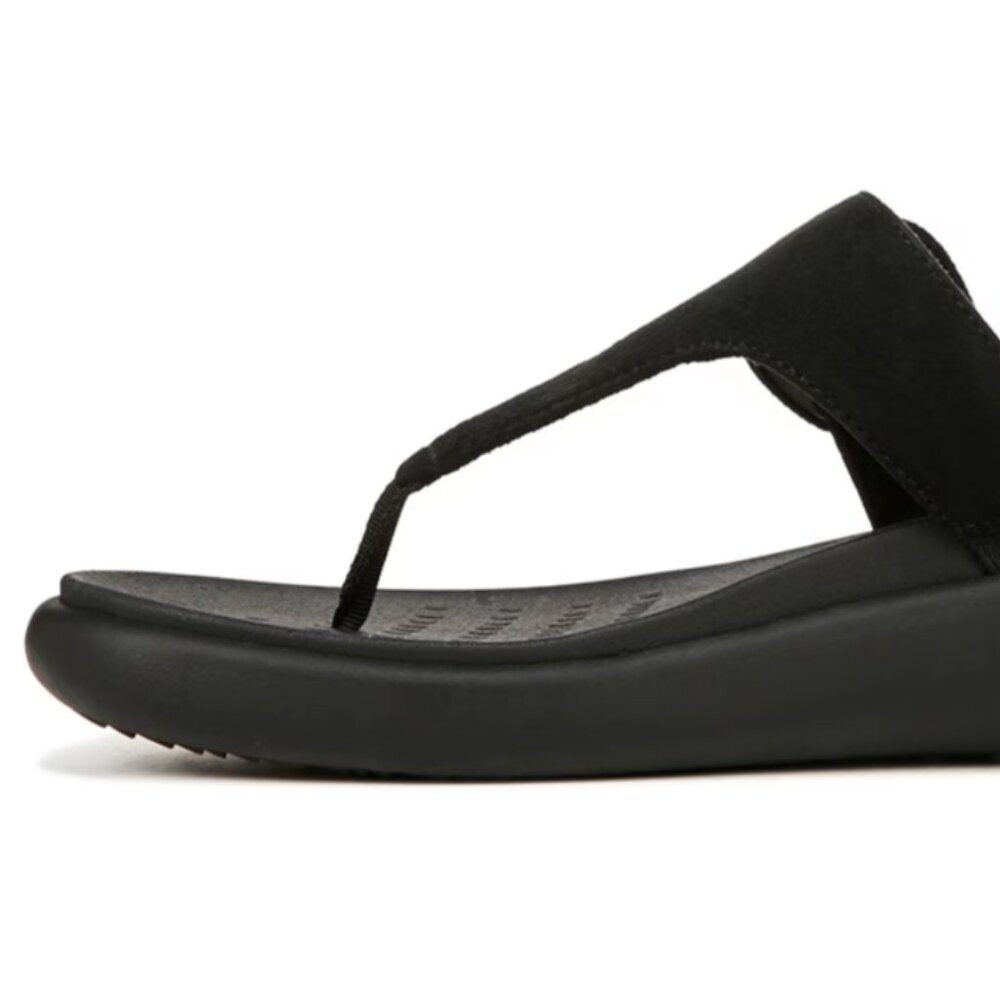 COMFORT!  Vionic Women's Activate RX Flip Flop Sandal Black Suede - Size 6