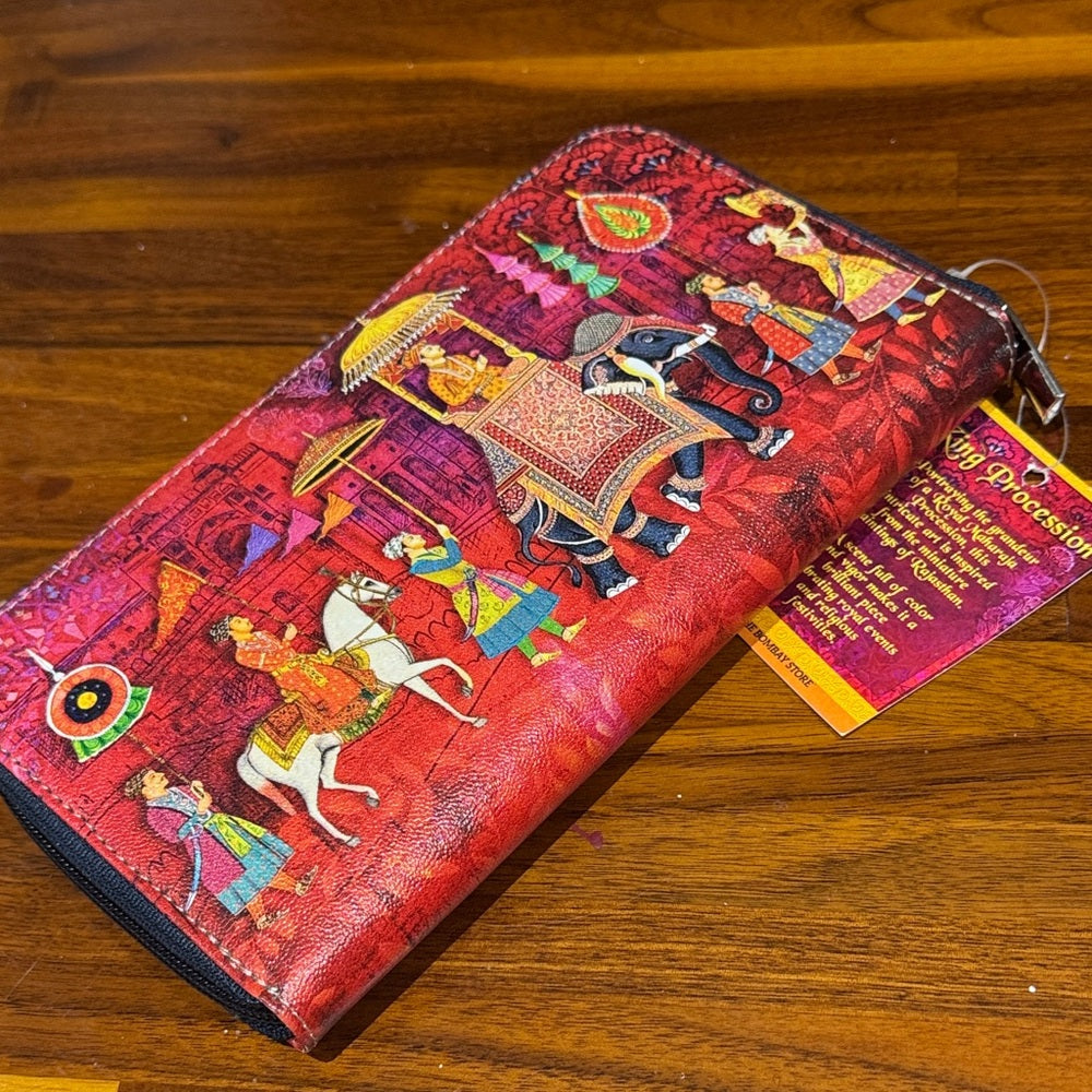 Colorful Women's Wallet with Artistic Design