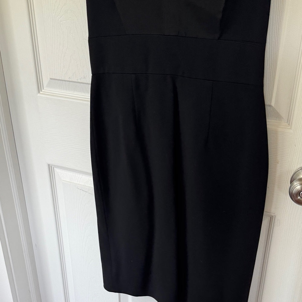 Elegant Black Sheer Overlay Cushnie et Ochs dress - Sz 8