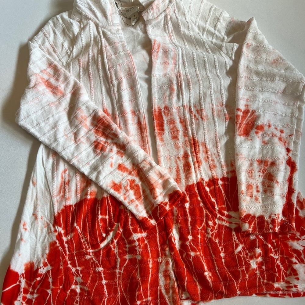 Color!  Zenergy hooded open front cardigan - NWOT Sz 1 (8)