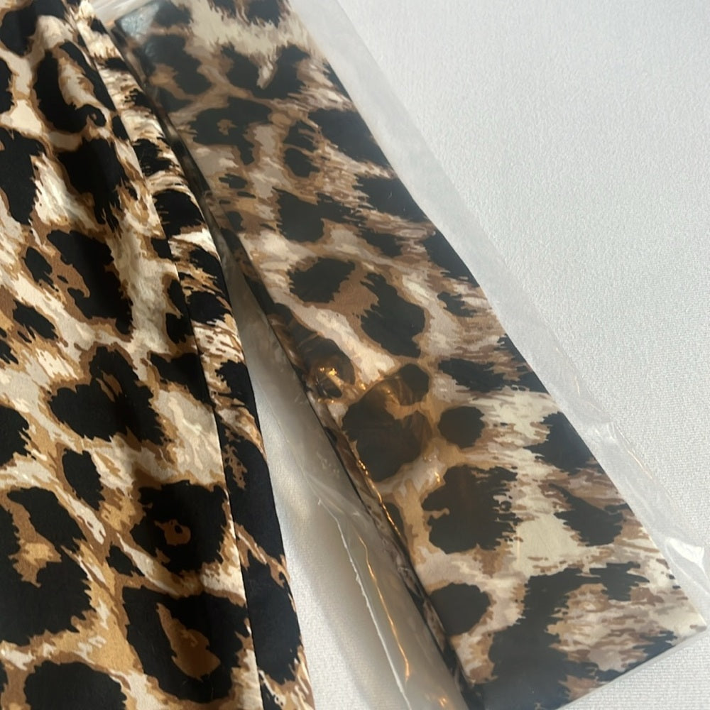 Purr!  Talbots faux wrap animal print pencil skirt - Sz 6