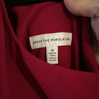 Party!  Dress the Population Tiffany Garnet Dress - Size M (6-8)