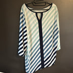 Color!  Asymmetrical top by Chico’s Easy Wear - Sz 3