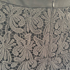 LOFT Black Floral Lace Skirt