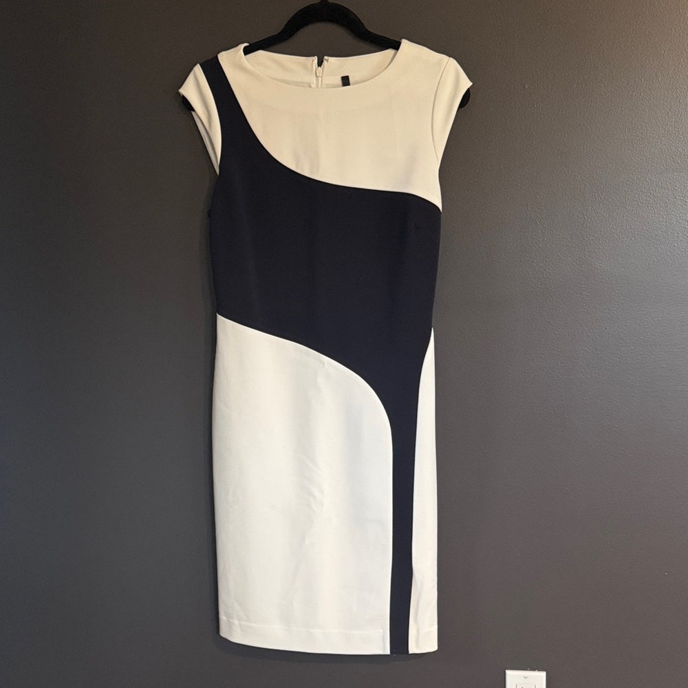 Black and White Colorblock Dress by The Limited - Sz 8