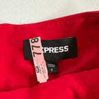 Express Vibrant Red Pencil Skirt
