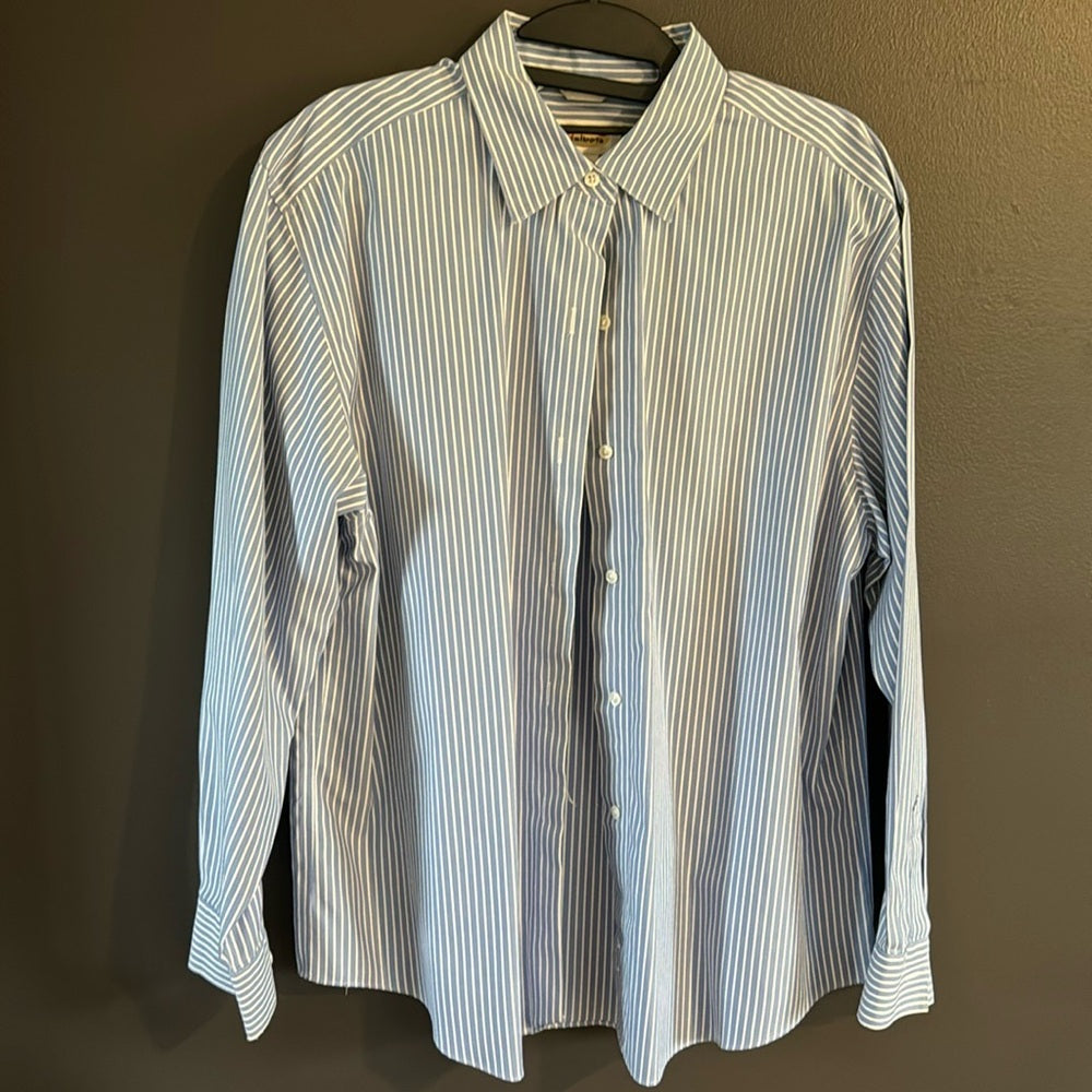 Work!  Great Talbots Button Down Blouse - EUC Sz 12