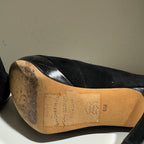 Suede!  Gorgeous Black Suede Via Spiga Heels - Sz 6