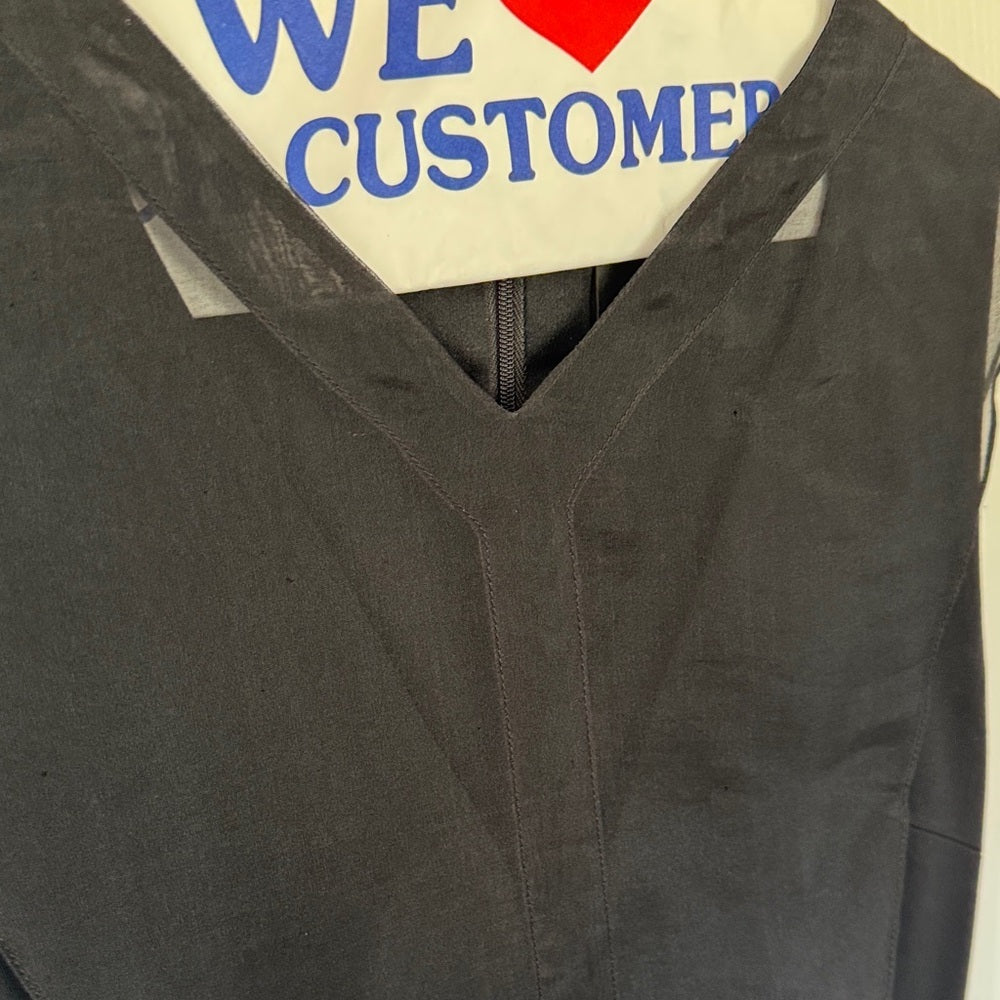 Elegant Black Sheer Overlay Cushnie et Ochs dress - Sz 8