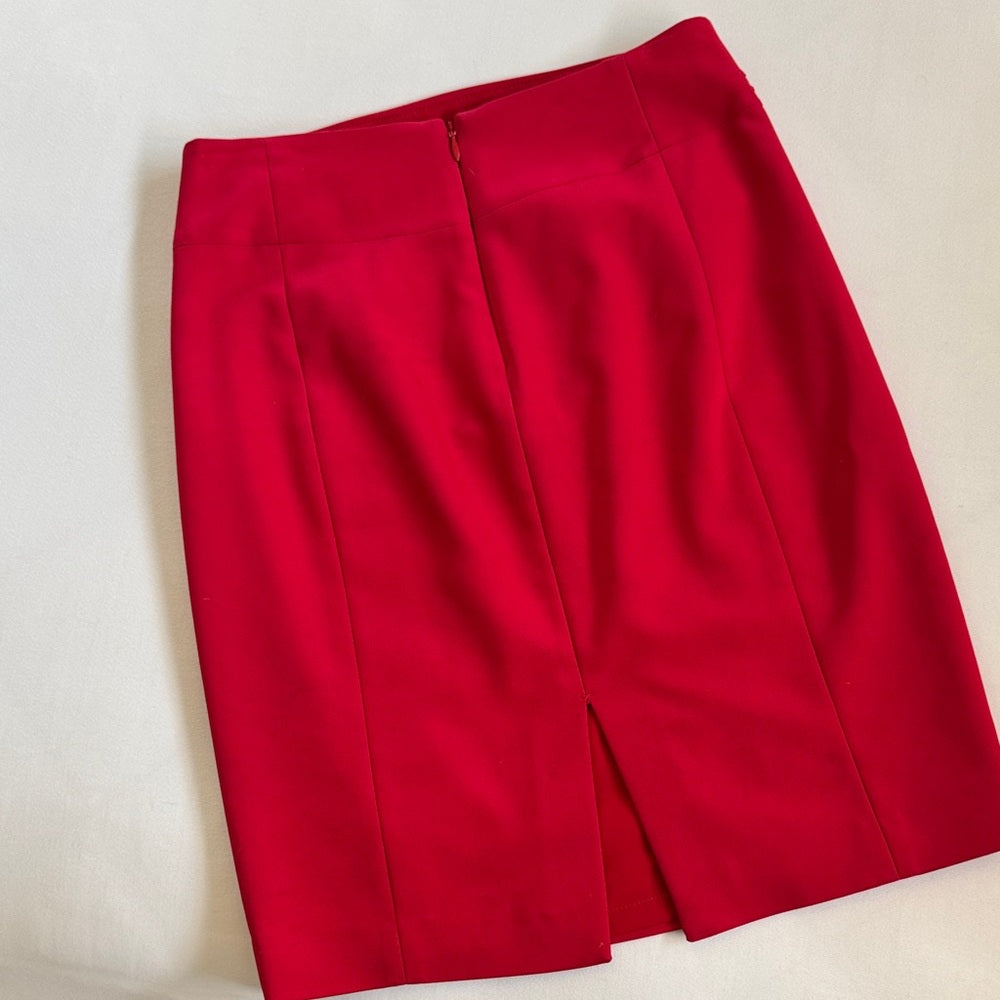 Express Vibrant Red Pencil Skirt
