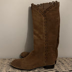 Via Spiga Cashew Inari Tan Low Heeled Boots - Sz 6