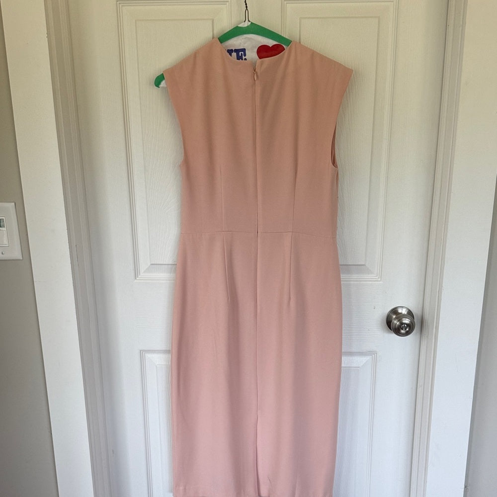 Elegant Pink Faux Wrap Dress by Ann Taylor NWT