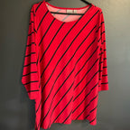 Red!  Great looking striped Easywear by Chio's Tunic - Sz 3 (XL)