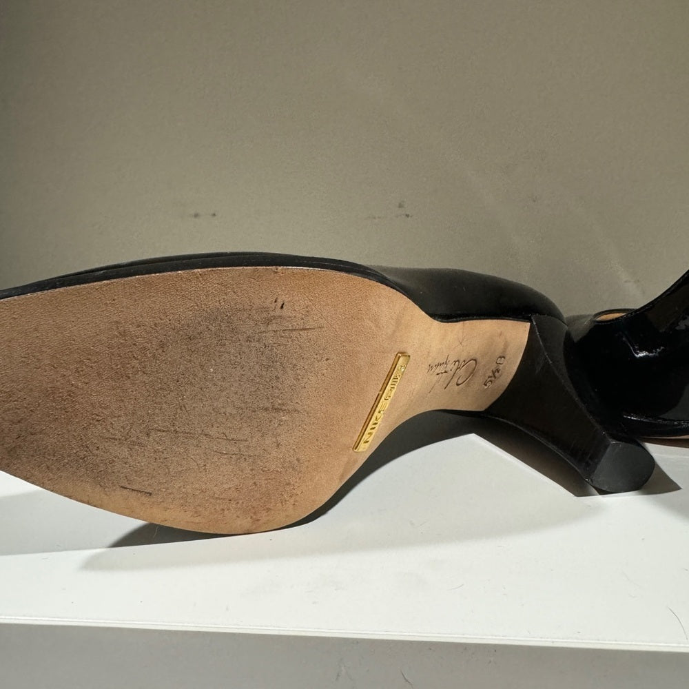 Class!  Cole Haan Black Patent Leather Heels - Sz 6 EUC