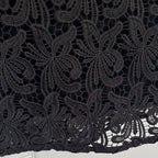 LOFT Black Floral Lace Skirt