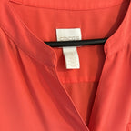Clementine!  Fab Orange v-neck Chico's blouse